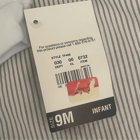 90’s Deadstock 9M Teddy Bear One Piece button up set baby blue - Picture 5 of 8